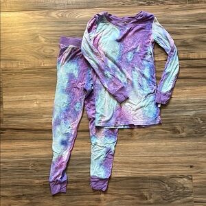 Little Sleepies Two Piece Pajamas Set Tie Dye 2at